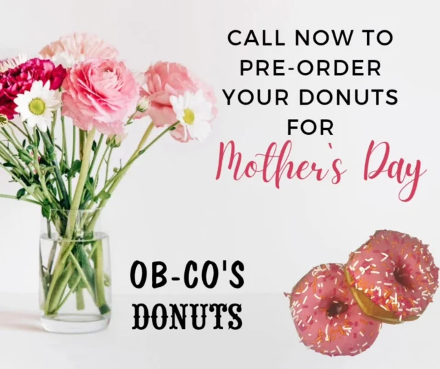 Mother’s Day is sweeter with donuts!
Treat Mom to something as special as she is — fresh, handcrafted donuts made with love. Pre-order now and skip the line!!

Because nothing says “I love you, Mom” like sprinkles and sweetness.

#MothersDayDonuts #PreOrderNow #MadeWithLove #TreatMomRight  #commitychoiceawards #bestofthebest  #donut  #tomsriverlocal #tomsrivernj #donutlife #freshdaily #yummyfood #breakfast #snack #love #coffee  #sogood #oceancounty #happiness #oceancountynj #jersey #jerseyshore #fresh #foodies  #donuts #doordash  #popular #opendaily  #eatlocal